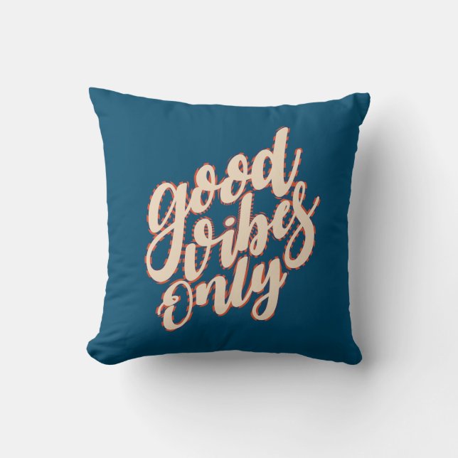 Good Vibes, Saint Valentin | Coussin décoratif (Recto)