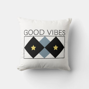 Good Vibes simple and impactful design Throw Pillow