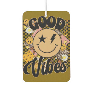 Good Vibes Smiley Face Air Freshener