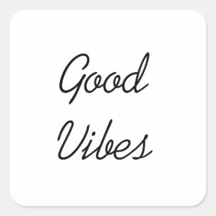 Good Vibes Square Sticker