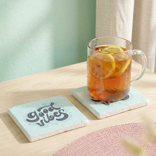Good Vibes Stone Coaster