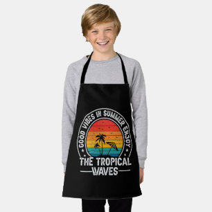 Good Vibes Summer Tropical Waves Apron