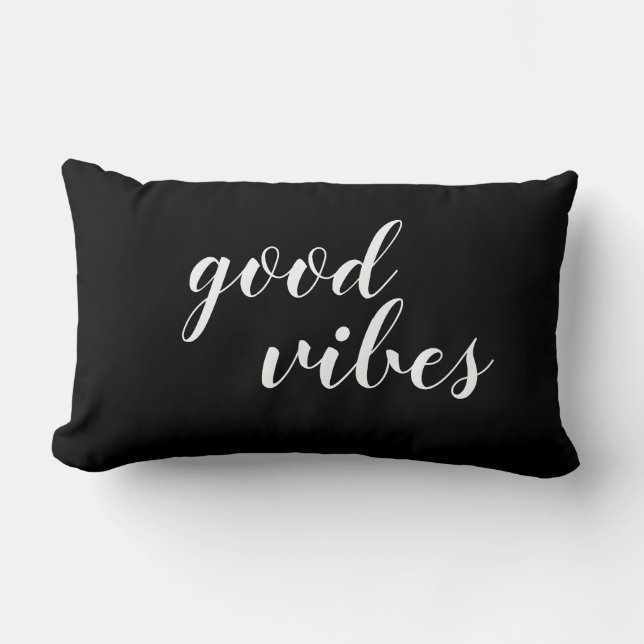 Good Vibes Throw Pillow  (Front)