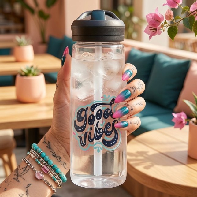Good Vibes Water Bottle (Creator Uploaded)