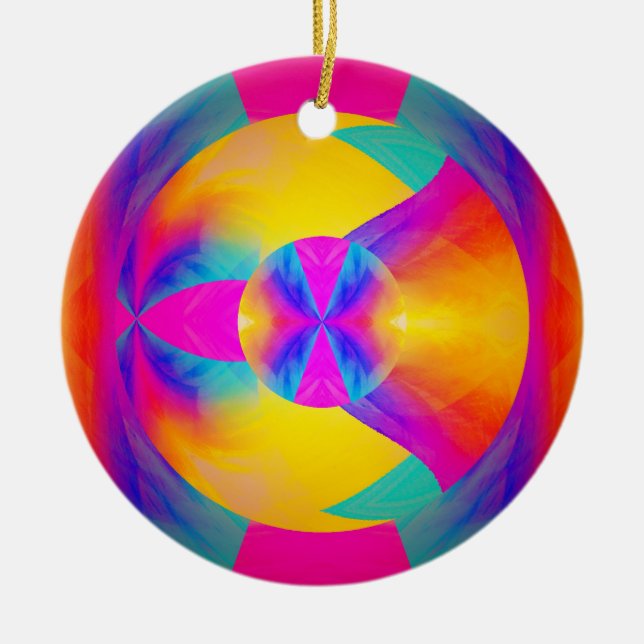 Good Vibrations Ceramic Ornament (Front)