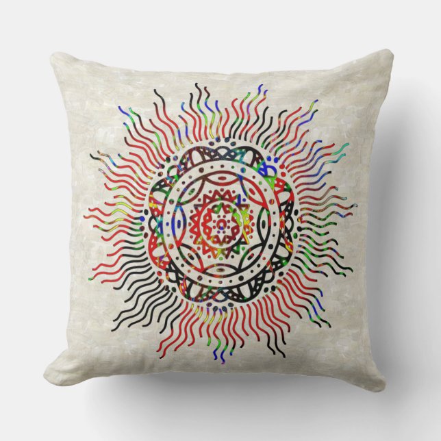 Good Vibrations Throw Pillow (Front)