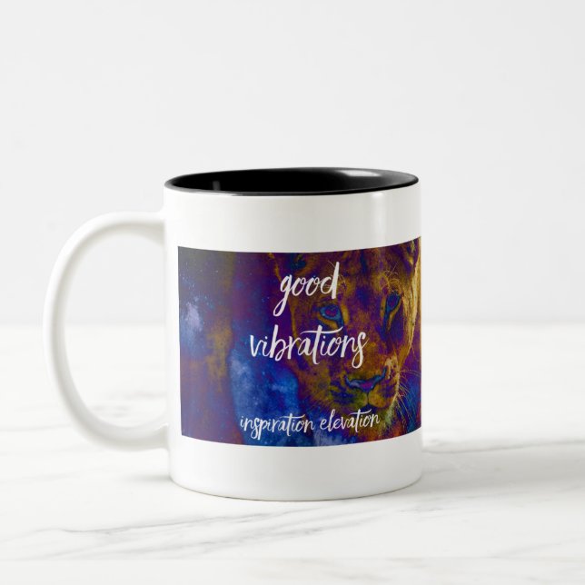 Good Vibrations Two-Tone Coffee Mug (Left)