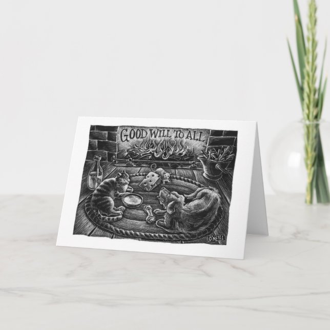 "Good Will to All" - Gerry O'Neill Card (Front)