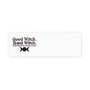 "Good Witch, Bad Witch..." Address Labels
