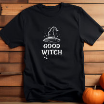Good Witch Black and White Halloween Women's