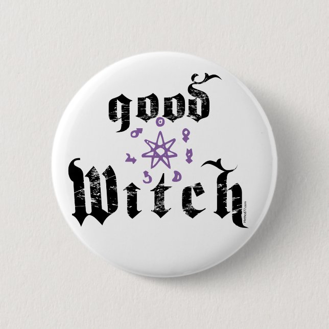 Good Witch Button (Front)