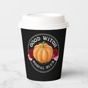 Good Witch Social Club Halloween Paper Cups