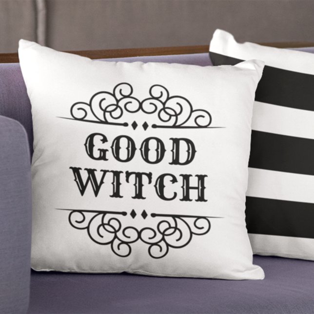 Good Witch White Custom Halloween Throw Pillow (Creator Uploaded)