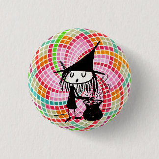 good witch with sacred geometry button