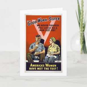 Good Work Sister Card