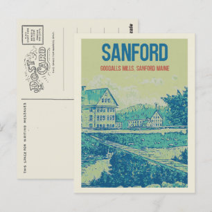 Goodalls Mills Sanford Maine USA Postcard