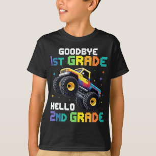 Goodbye 1st Grade Graduation Monster Truck T-Shirt