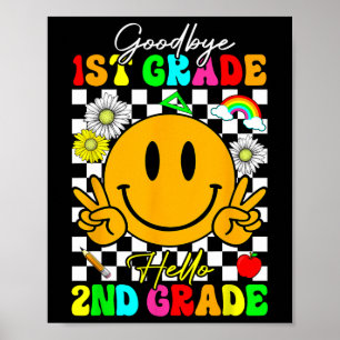 Goodbye 1st Grade Hello 2nd Grade  Poster