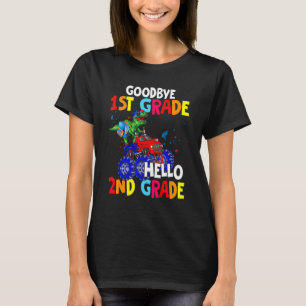 Goodbye 1st Grade Hello 2nd Grade Rex Riding Monst T-Shirt