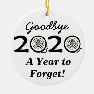 Goodbye 2020 A Year to Forget Toilet Paper Ceramic Ornament