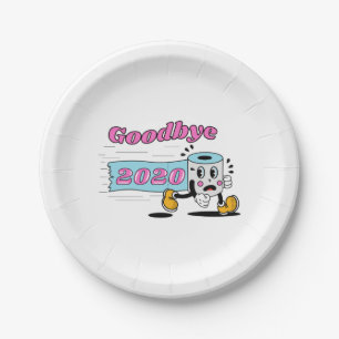 Goodbye 2020 - It’s finally over Paper Plate