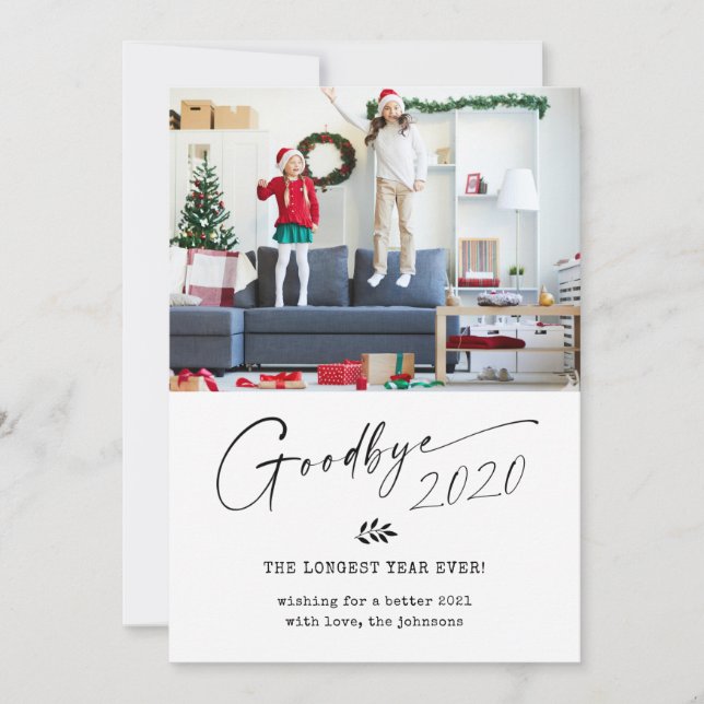 Goodbye 2020 Longest Year Ever Holiday Card (Front)