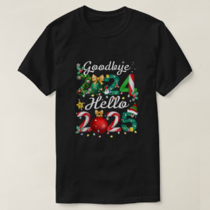 Goodbye 2024 Hello 2025 Christmas Matching Family  T-Shirt