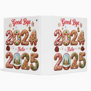 Goodbye 2024 Hello 2025 Happy New year Design Binder