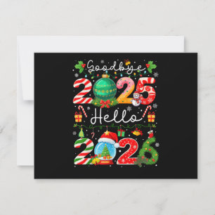 Goodbye 2025 Hello 2026 Happy New Year Christmas P Save The Date