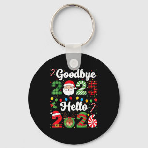 Goodbye 2025 Hello 2026 Happy New Year Countdown P Keychain