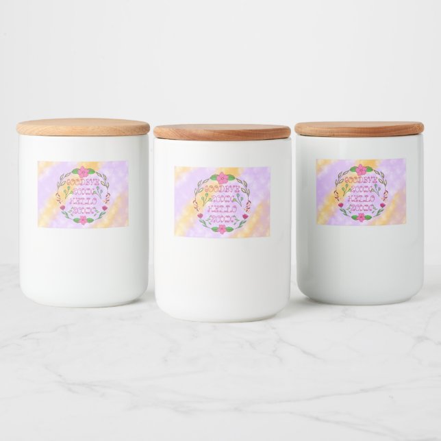 GOODBYE 20XX HELLO 20XX  FOOD LABEL (Bottles)