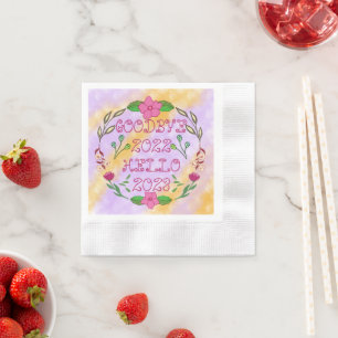GOODBYE 20XX HELLO 20XX NAPKIN