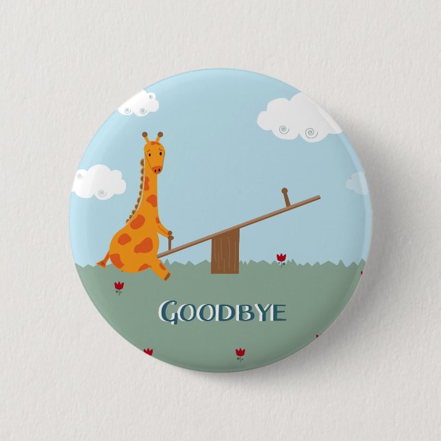 Goodbye 2 Inch Round Button (Front)