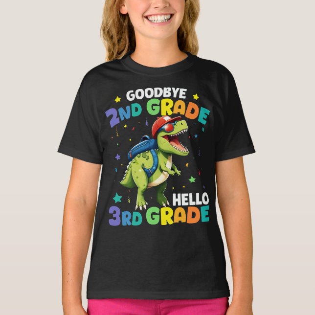 Goodbye 2nd Grade Graduation T Rex Dinosaur  T-Shirt (Front)