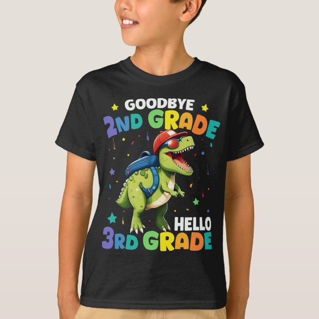 Goodbye 2nd Grade Graduation T Rex Dinosaur  T-Shirt (Front)