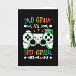 Goodbye 2nd Grade Hello 3rd Grade Gamer Kids Gift Card