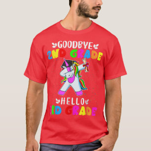 Goodbye 2nd Grade Hello 3rd Grade Unicorn Girl T-Shirt