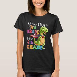 Goodbye 3rd Grade Hello 4th Grade Dinosaur Graduat T-Shirt