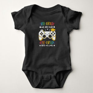 Goodbye 3rd Grade Hello 4th Grade Gamer Kids Gift Baby Bodysuit