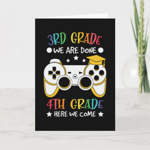 Goodbye 3rd Grade Hello 4th Grade Gamer Kids Gift Card