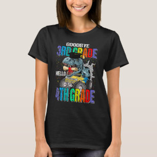 Goodbye 3rd Grade Hello 4th Grade Monster Truck Di T-Shirt