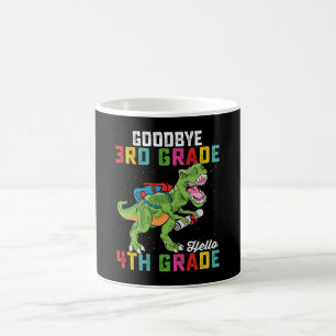 Goodbye 3rd Grade Hello 4th Grade T Rex Dinosaur Coffee Mug