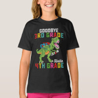 Goodbye 3rd Grade Hello 4th Grade T Rex Dinosaur