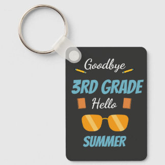 Goodbye 3rd Grade Hello Summer Graduate School Keychain