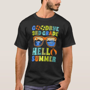 Goodbye 3rd Grade Hello Summer School Teacher Stud T-Shirt