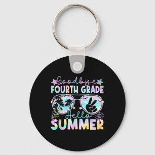 Goodbye 4th Grade Hello Summer Fourth Grade Last D Keychain