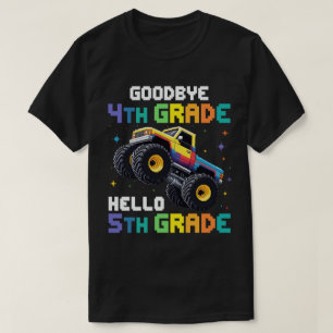Goodbye 4th Grade Monster Truck Graduation  T-Shirt