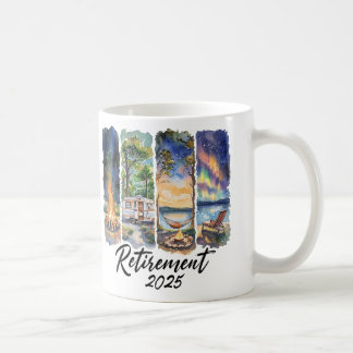“Goodbye 9 to 5, Hello 2025” Coffee Mug