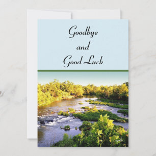  Goodbye and Good Luck Flat Card