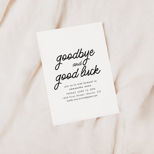 Goodbye and Good Luck Retirement Party Invite (Creator Uploaded)